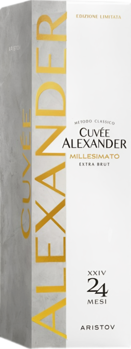 Игристое вино с ЗНМП «Южный берег Тамани»  выдержанное  «Аристов. Кюве Александр. Миллезимато»